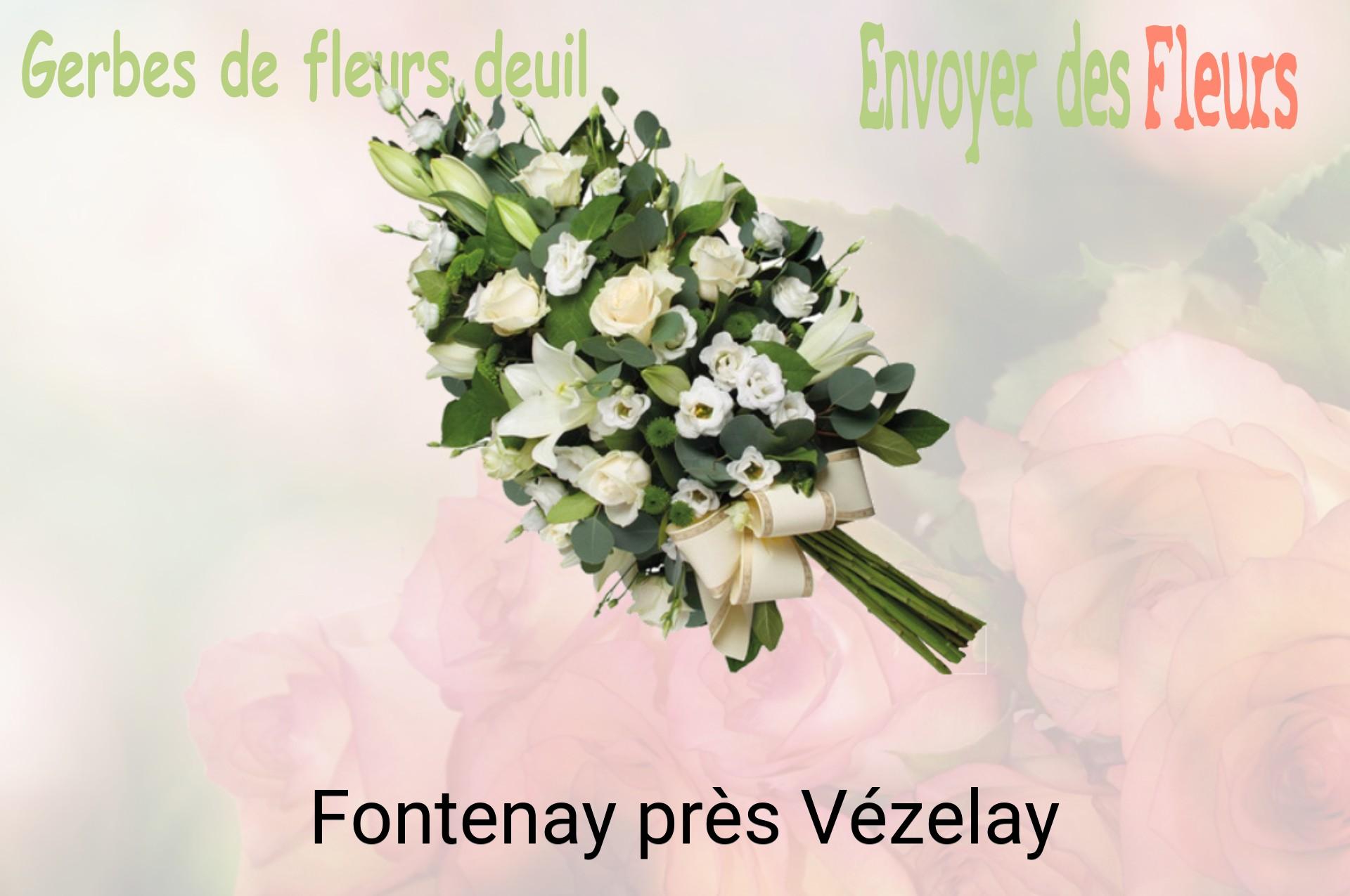 Gerbe de fleurs de deuil livrée à Fontenay-près-Vézelay