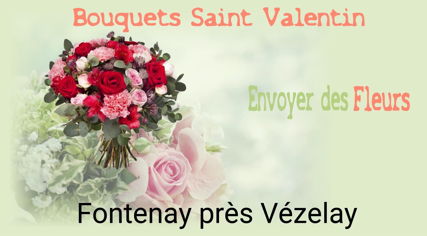 Roses de Saint-Valentin livrées à Fontenay-près-Vézelay